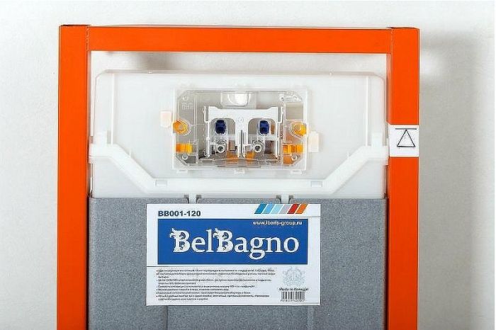 Инсталляция BelBagno BB001-120/BB014-SR-BIANCO с Белой клавишей смыва