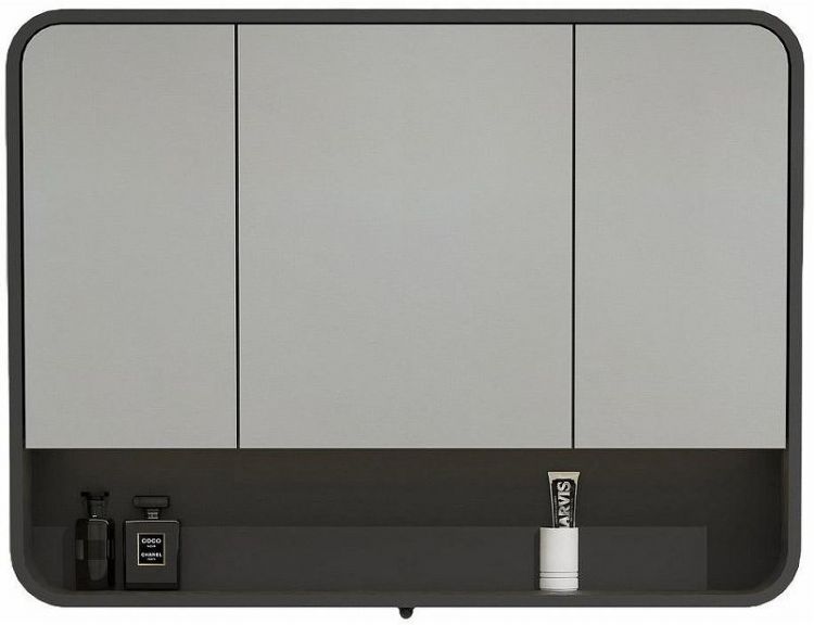 Зеркальный шкаф Black&White Universe U930.MС1000 100 930MC1000 Sparkle Grey