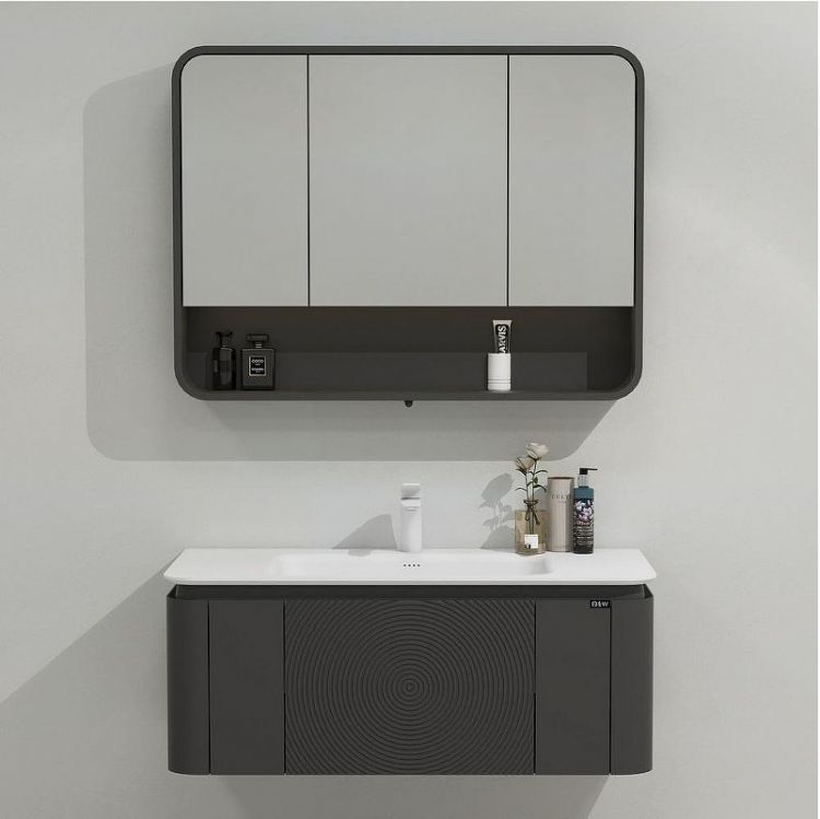 Зеркальный шкаф Black&White Universe U930.MС1000 100 930MC1000 Sparkle Grey