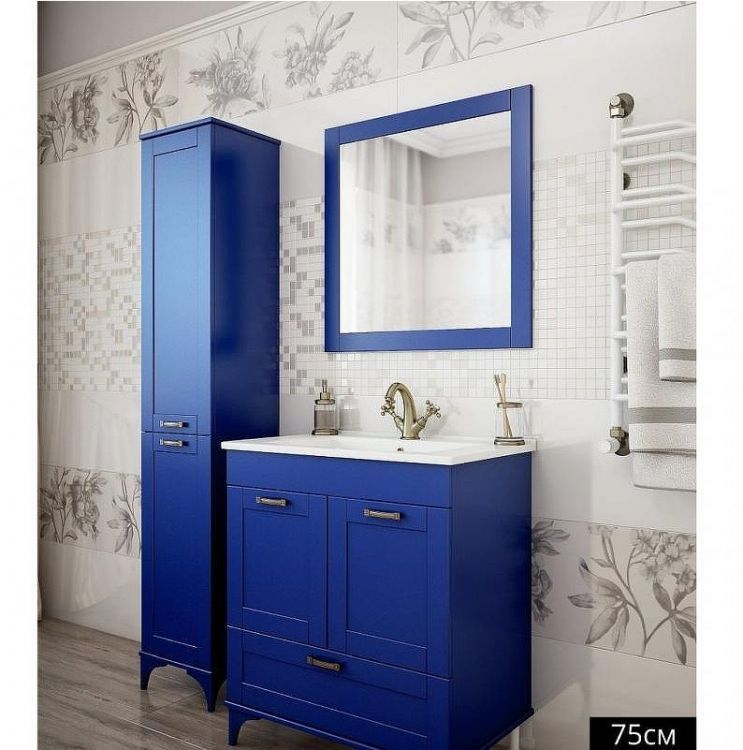 Шкаф пенал Sanflor Ванесса/2 34 R С000005887 Индиго