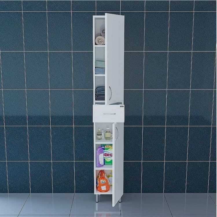 Шкаф пенал СанТа Стандарт 30 Белый