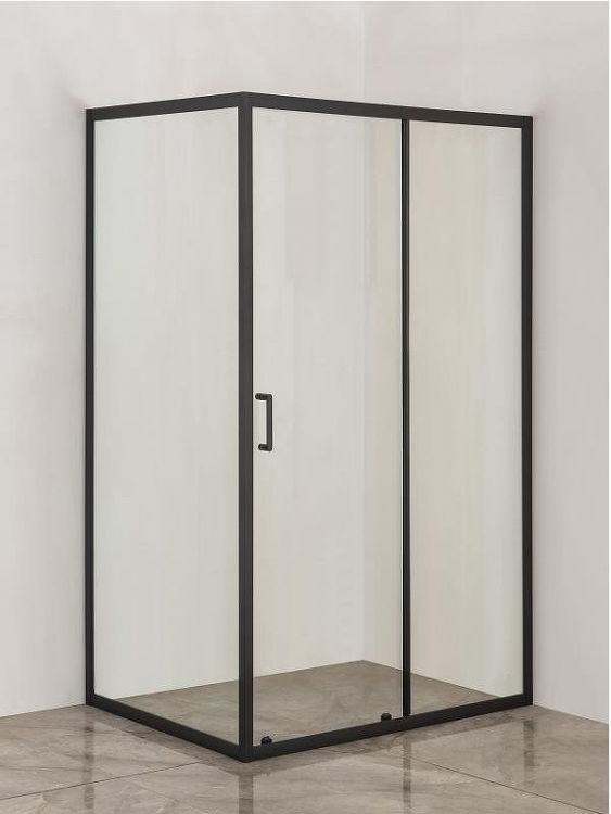 Боковая стенка Orange E03-090TB 90 профиль Черный стекло прозрачное Боковая стенка Orange E03-090TB 90 профиль Черный стекло прозрачное