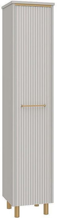 Шкаф пенал Brevita Elche 35 R ELC-05035-010R Серый кашемир Золото