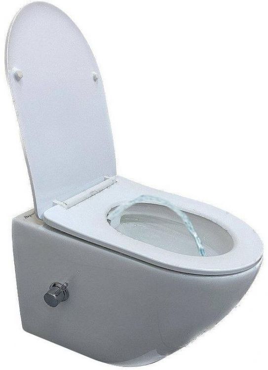 Унитаз биде Laguraty 038BW подвесной с сиденьем Микролифт