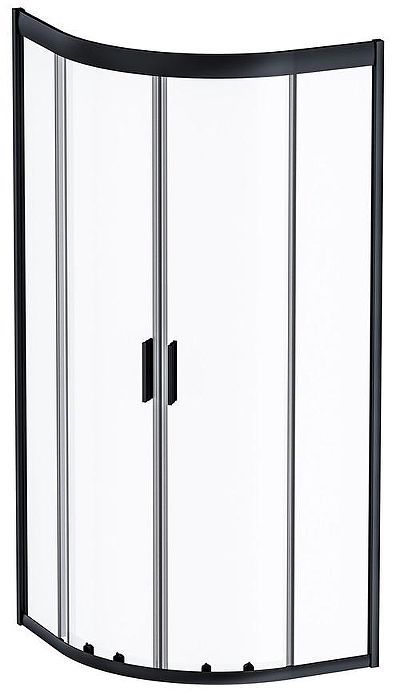 Душевой уголок AM.PM Gem 80х80 W90G-401-080BT профиль Черный матовый стекло прозрачное