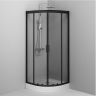 Душевой уголок AM.PM Gem 80х80 W90G-401-080BT профиль Черный матовый стекло прозрачное