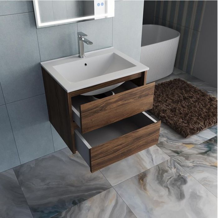 Тумба под раковину Vincea Gio 60 VMC-2G600CO подвесная цвет C.Oak