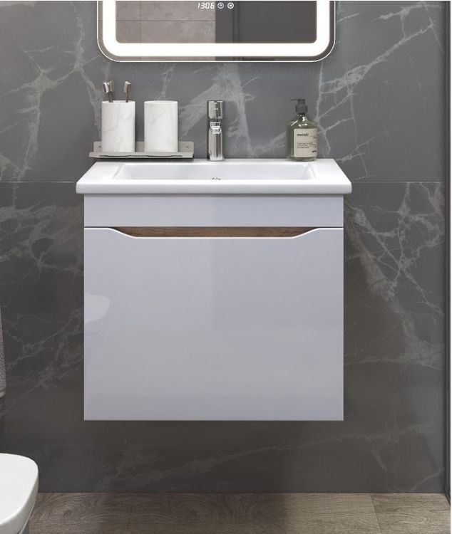 Тумба под раковину Vigo Grani 60 tp.GRI.ELI.60.1Y подвесная цвет Белый Дуб золотой