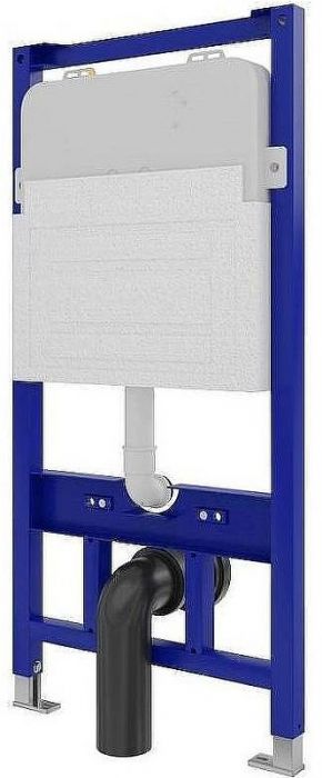 Комплект унитаза с инсталляцией Maretti Elena EA73UM56052 с сиденьем Микролифт и Черной матовой клавишей смыва