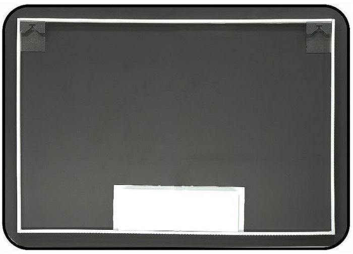 Зеркало Reflexion Black View 1000х700 RF4004BV с подсветкой Черное с бесконтактным выключателем, диммером и часами