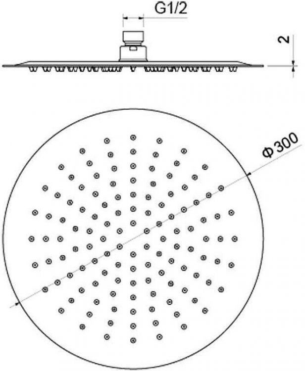 Верхний душ Aquatek AQ2075CR Хром Верхний душ Aquatek AQ2075CR Хром