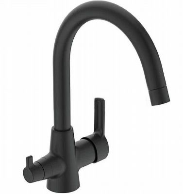 Смеситель для кухни Vidima Uno BA356XG Черный матовый