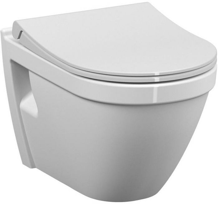 Комплект унитаза с инсталляцией Vitra L-Box S50 9003B003-7203 с сиденьем Микролифт и Белой глянцевой клавишей смыва