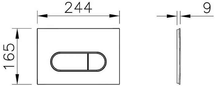 Комплект унитаза с инсталляцией Vitra L-Box S50 9003B003-7203 с сиденьем Микролифт и Белой глянцевой клавишей смыва