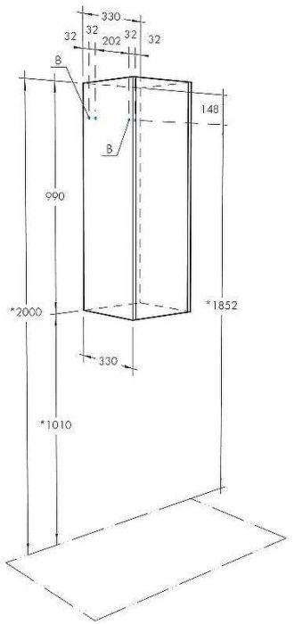 Подвесной шкаф Aquaton Сакура 33 R 1A220803SKW8R Ольха наварра Белый глянец