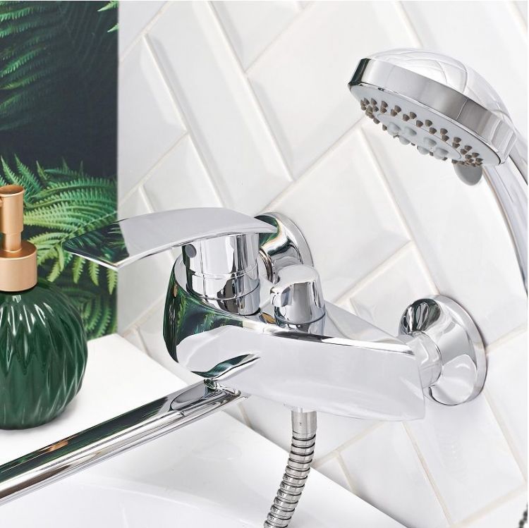 Смеситель для ванны Boou B8213-46F универсальный цвет Хром Смеситель для ванны Boou B8213-46F универсальный цвет Хром