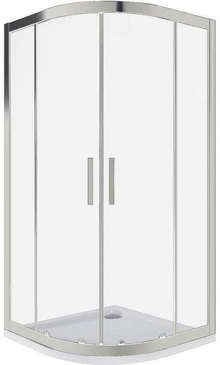 Душевой уголок Good Door Cofe R-90-C-CH 90x90 КФ00022 профиль Хром стекло прозрачное
