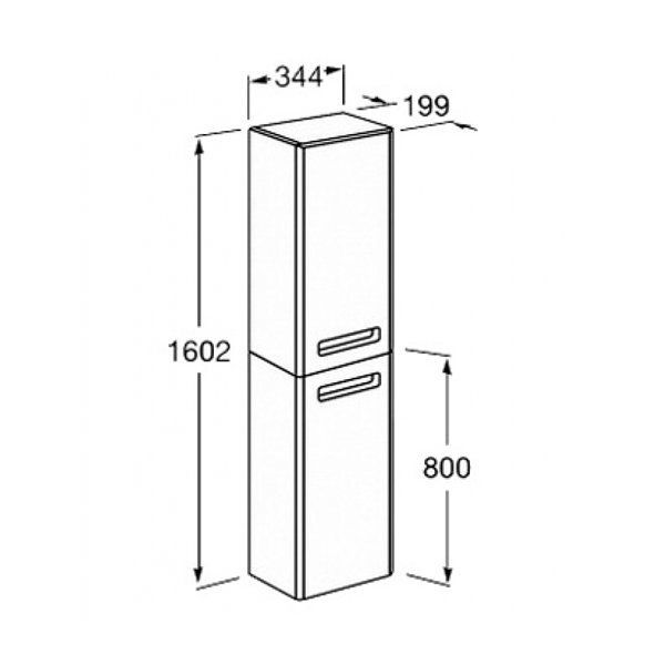 Шкаф-пенал Roca The Gap ZRU9302843 Шкаф-пенал Roca The Gap ZRU9302843