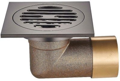 Душевой трап Raglo 100x100 R605.10.09 с решеткой Графит матовый