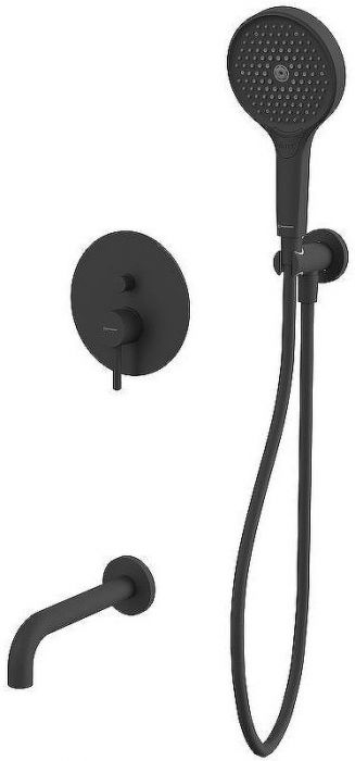 Смеситель для ванны Whitecross Y black YSET06TOPBL Черный матовый