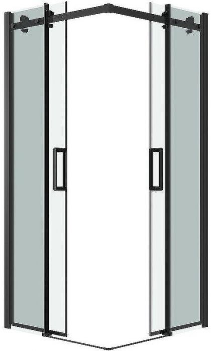 Душевой уголок Grossman Classic 80х80 300.K33.04.8080.21.00 профиль Черный матовый стекло прозрачное