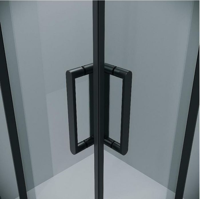 Душевой уголок Grossman Classic 80х80 300.K33.04.8080.21.00 профиль Черный матовый стекло прозрачное