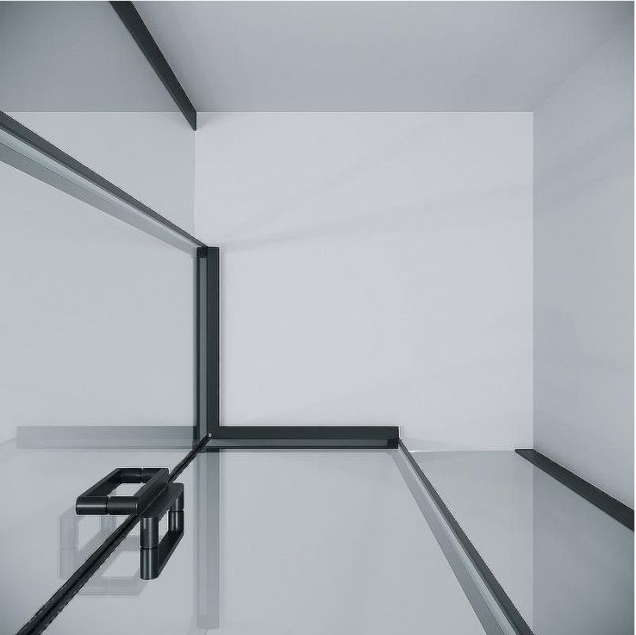 Душевой уголок Grossman Classic 80х80 300.K33.04.8080.21.00 профиль Черный матовый стекло прозрачное