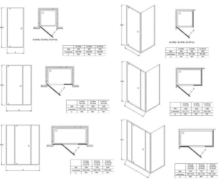 Душевая дверь Jacob Delafon SERENITY 90x190 см E14P90-GA, распашная Душевая дверь Jacob Delafon SERENITY 90x190 см E14P90-GA, распашная