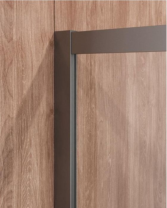 Душевой уголок Cezares Molveno 90x90 MOLVENO-R-1-90-C-GM-IV профиль Оружейная сталь стекло прозрачное