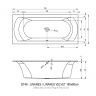 Акриловая ванна RIHO LINARES Plug&Play 180x80 RIGHT, BD5500500000000