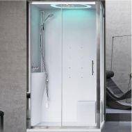 Душевая кабина Novellini Eon 120х80 L EON2P129ST1N-1AK с гидромассажем