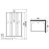 Душевая кабина Niagara Classic 100х80 NG-33084-14QBKT без гидромассажа