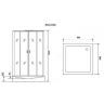 Душевая кабина Niagara Premium 90x90 NG-6001-01GQ с гидромассажем