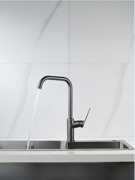 Смеситель для кухни Knotlor Muse KN-61/GM цвет Вороненая сталь