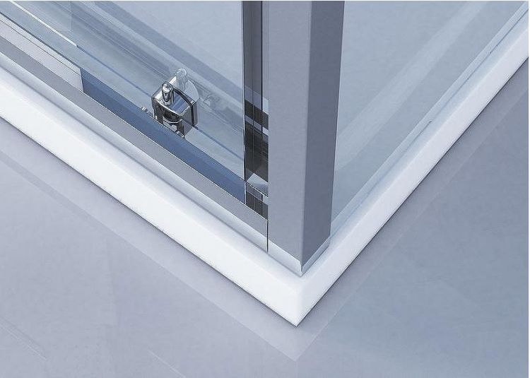 Душевой уголок BelBagno Due 120x80 DUE-AH-1-120/80-C-CR профиль Хром стекло прозрачное