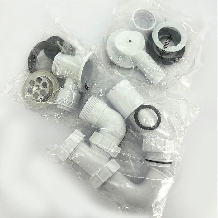 Слив-перелив McAlpine MRB1-NS цвет Белый Хром