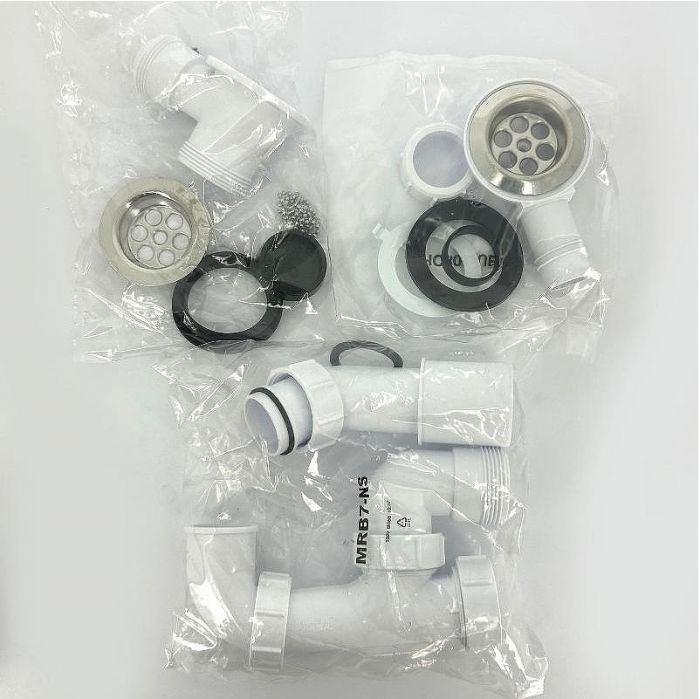 Слив-перелив McAlpine MRB1-NS цвет Белый Хром