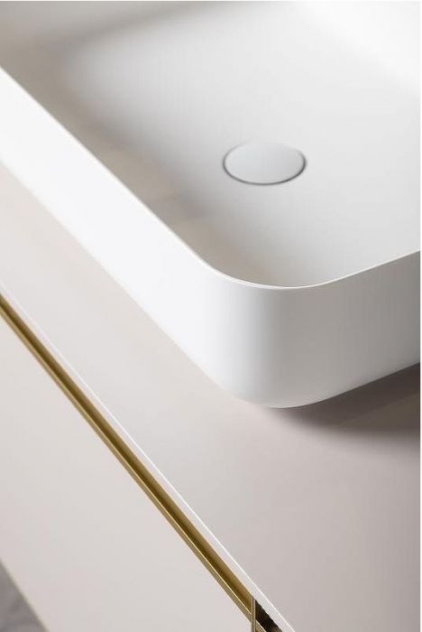 Раковина-чаша Boheme Corian Slim 60 879-60-MW Белая матовая