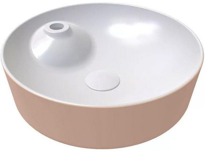 Раковина Bien Flame 43 FALG04301FD1G5000 Розовое золото Белая