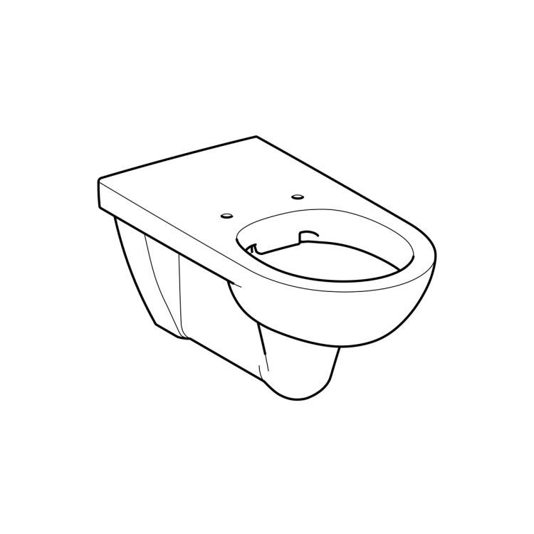 Унитаз подвесной безободковый Geberit Renova Comfort Rimfree®, глубина 70 см [208570000]