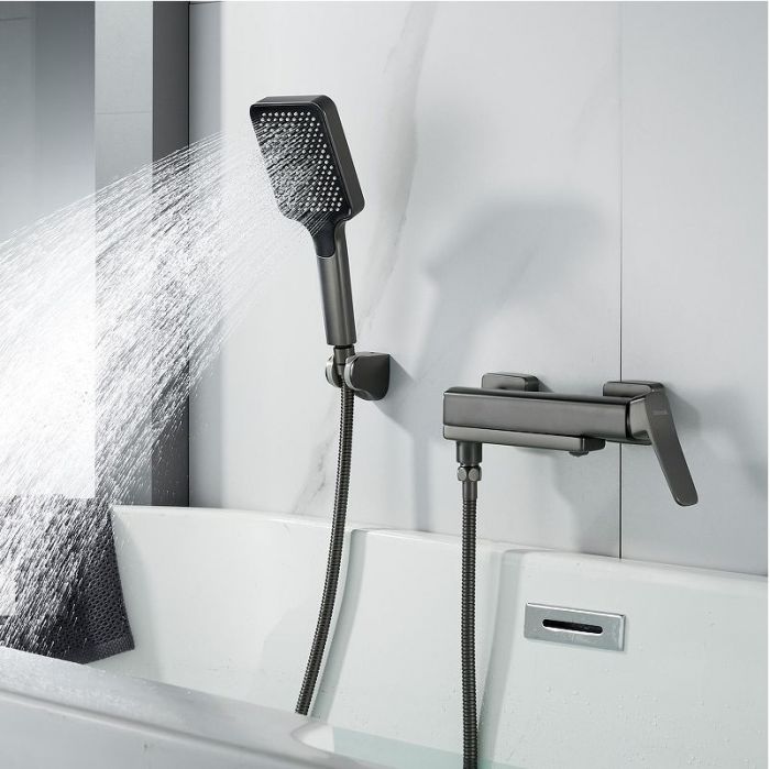 Смеситель для ванны Shevanik S99T S9952T цвет Оружейная сталь