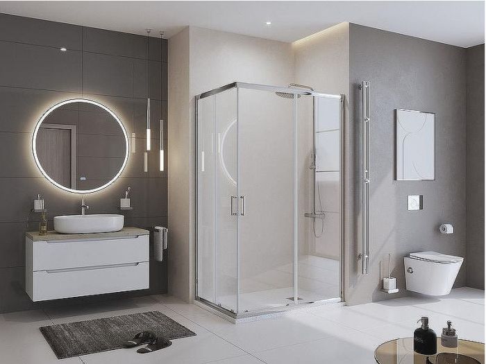 Душевой поддон из искусственного камня BelBagno Uno 100x80 TRAY-MR-UNO-AH-100/80-35-W-CR Белый
