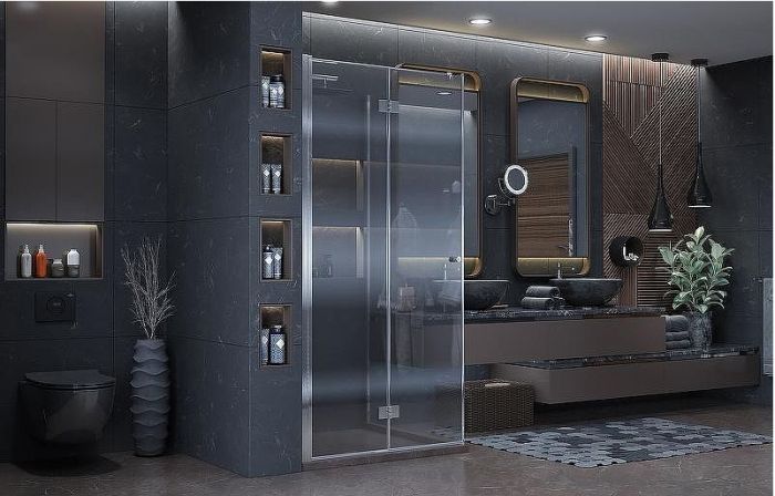 Душевой уголок Ambassador Diamond 90х90 12011105L профиль Хром стекло прозрачное