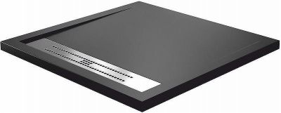 Душевой поддон из искусственного камня WasserKRAFT Abens 90x90 20T03 Черный матовый