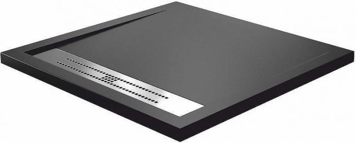 Душевой поддон из искусственного камня WasserKRAFT Abens 90x90 20T03 Черный матовый