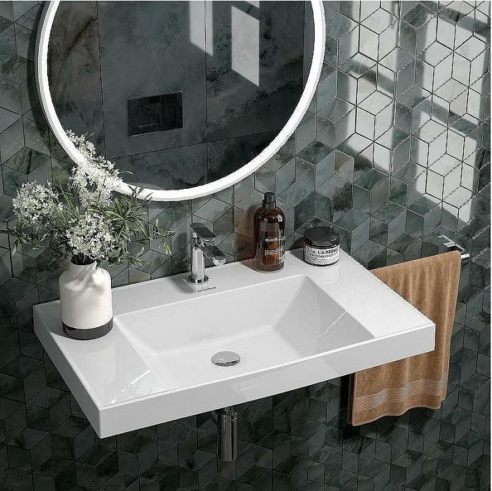 Раковина Kerama Marazzi Cubo 80 CU.wb.80 Белая глянцевая