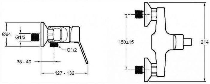 Смеситель для душа Jacob Delafon EO E24159RU-CP Хром