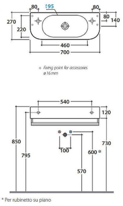 Раковина Globo Forty3 70 SCT70.BI*0 Белая