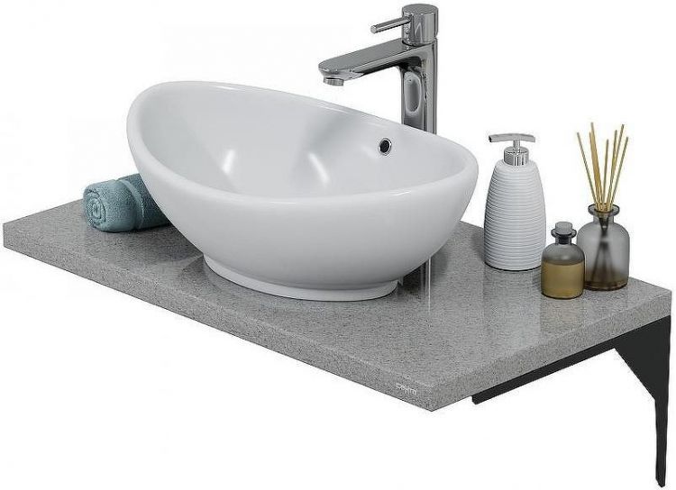 Столешница под раковину СанТа 80 900148 Вулканический-серый