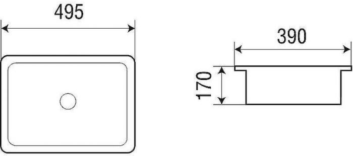 Раковина WeltWasser Deilbach 6068 49 10000004600 Белый глянец